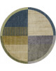 Ковер F233 - GRAY-BLUE - Круг - коллекция RIO