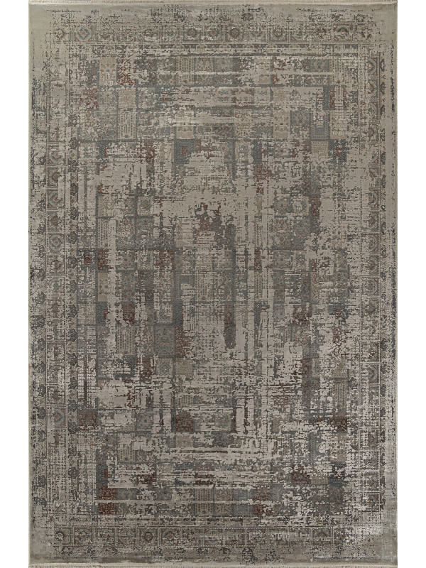 Ковер G078J2 - D.GREY / BEIGE - Прямоугольник - коллекция ROYAL