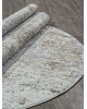 Ковер 02475H - DK.BEIGE / GREY - Овал - коллекция SAFARI