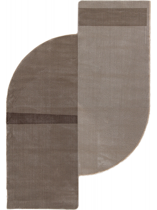 Ковер 00833C - GREY / BROWN - Прямоугольник - коллекция SAFIR