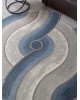 Ковер 00836T - GREY / BLUE - Круг - коллекция SAFIR