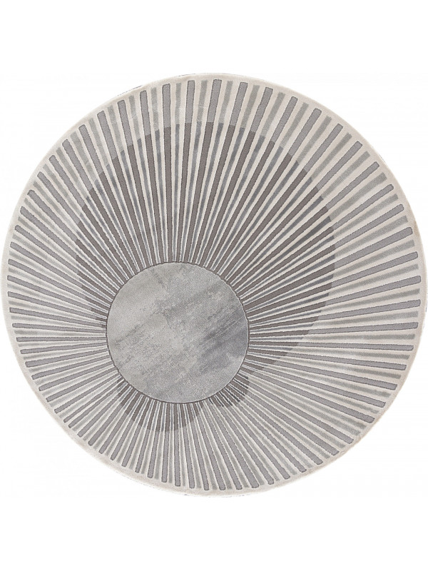Ковер 00837G - GREY / GREY - Круг - коллекция SAFIR