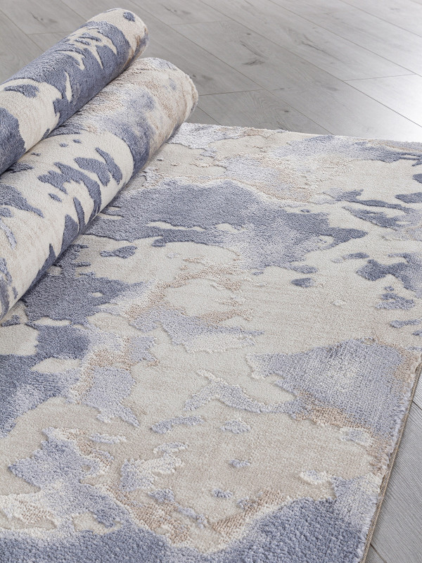 Ковер O1125 - 730 BEIGE / BLUE - Прямоугольник - коллекция SAMIRA