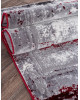 Ковер S107B - KOYU GREY COKEN / RED - Прямоугольник - коллекция SATINE