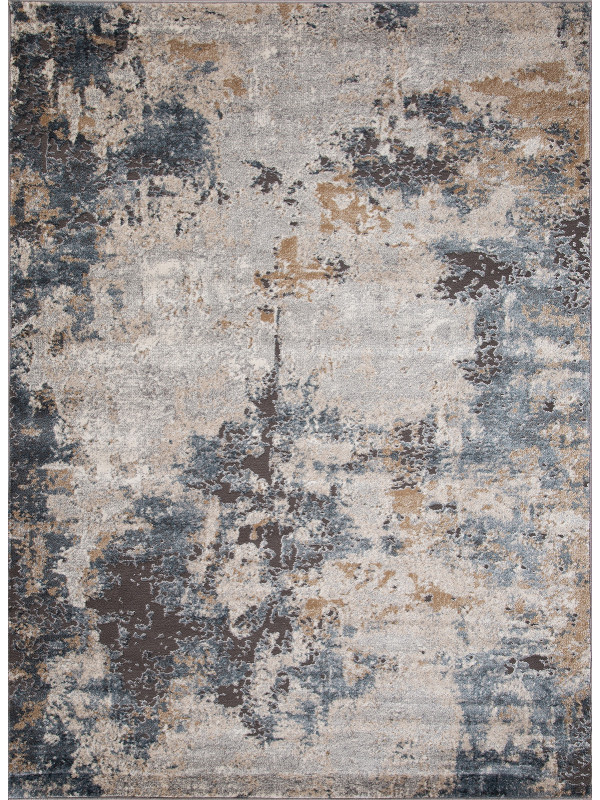 Ковер D742 - BEIGE-BLUE - Прямоугольник - коллекция SERENITY