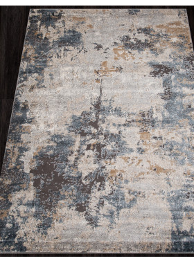 Ковер D742 - BEIGE-BLUE - Прямоугольник - коллекция SERENITY