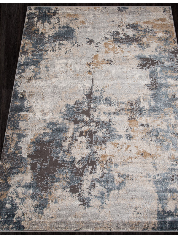 Ковер D742 - BEIGE-BLUE - Прямоугольник - коллекция SERENITY