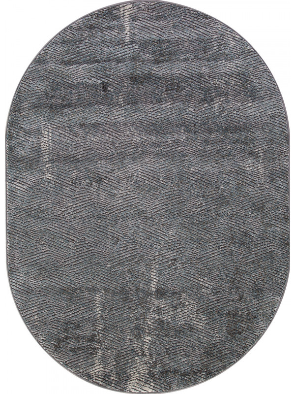 Ковер D768 - GRAY - Овал - коллекция SERENITY