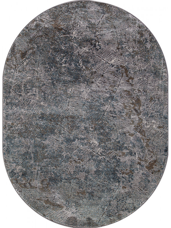Ковер D771 - GRAY - Овал - коллекция SERENITY