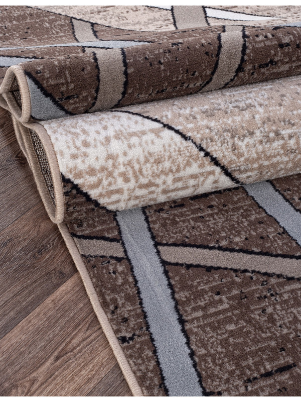 Ковер D487 - BEIGE-BROWN 2 - Прямоугольник - коллекция SIERRA