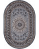 Ковер D504 - BLUE-BROWN 2 - Овал - коллекция SIERRA
