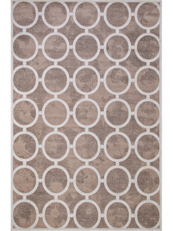 Ковер D713 - BEIGE-CREAM 2 - Прямоугольник - коллекция SIERRA
