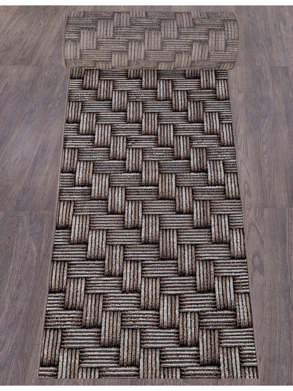 Ковровая дорожка D722 - BEIGE-BROWN 2 - коллекция SIERRA
