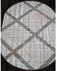 Ковер F351 - CREAM-BLUE - Овал - коллекция SIERRA