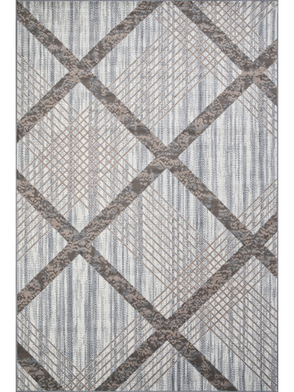 Ковер F351 - CREAM-BLUE - Прямоугольник - коллекция SIERRA