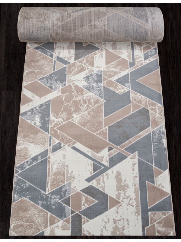 Ковровая дорожка F354 - BEIGE-BLUE - коллекция SIERRA