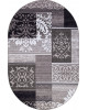Ковер d216 - GRAY - Овал - коллекция SILVER