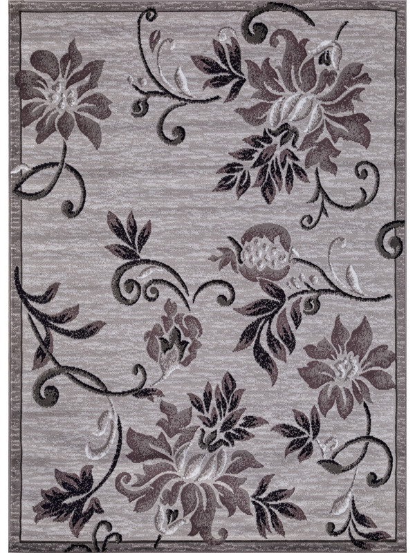 Ковер d353 - GRAY - Прямоугольник - коллекция SILVER