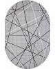 Ковер F395 - GRAY - Овал - коллекция SILVER