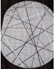 Ковер F395 - GRAY - Овал - коллекция SILVER