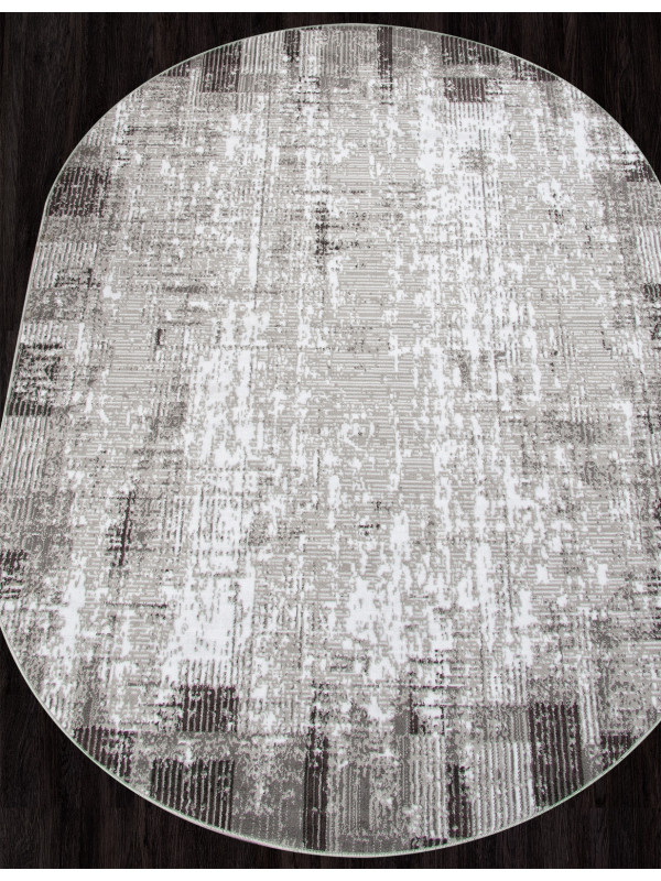 Ковер F396 - GRAY - Овал - коллекция SILVER