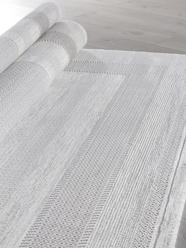 Ковер F040AC - GREY / WHITE - Прямоугольник - коллекция SIROCCO