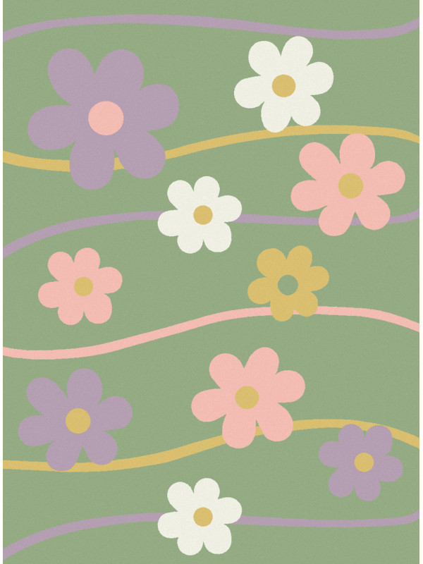 Ковер 1021 - GREEN - Прямоугольник - коллекция SOFIT