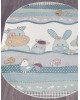 Ковер 2484 - LIGHT CREAM - Овал - коллекция SOFIT