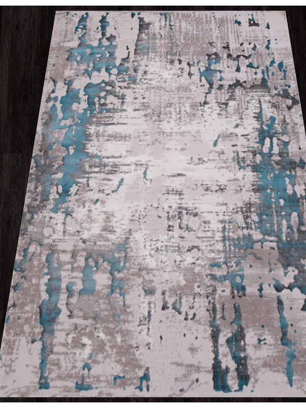 Ковер 0101TA - GREY / L.BLUE - Прямоугольник - коллекция TEMPO