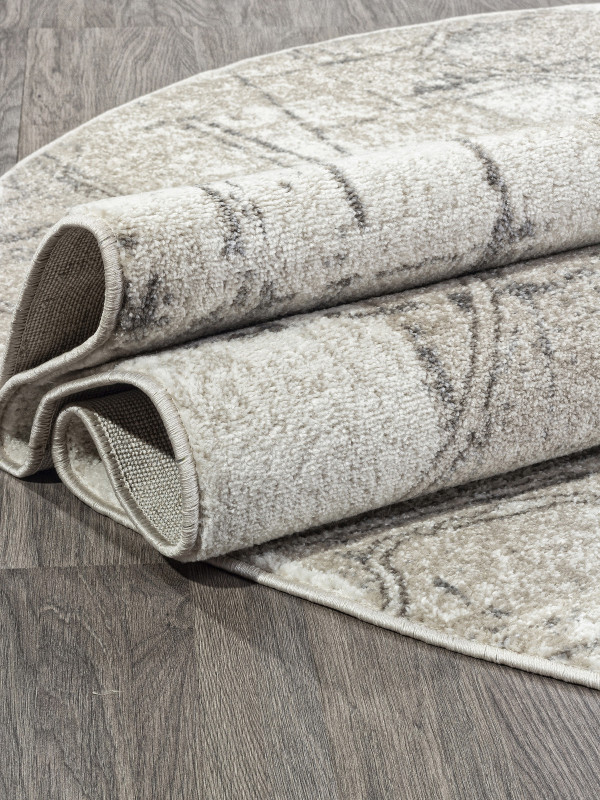 Ковер F160 - BEIGE - Овал - коллекция TORNADO
