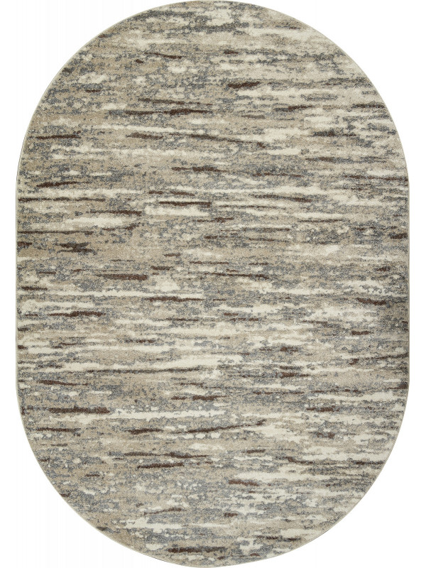 Ковер F301 - BEIGE-BROWN - Овал - коллекция TORNADO