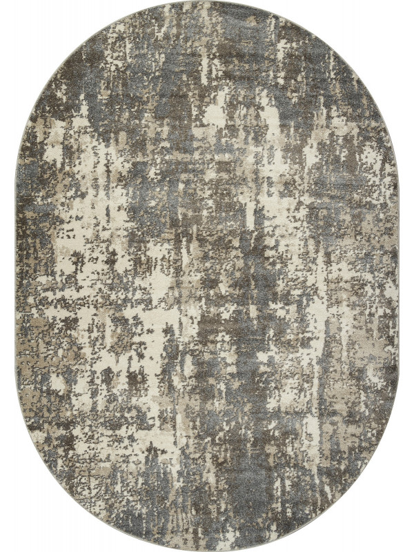 Ковер F302 - BEIGE-BROWN - Овал - коллекция TORNADO