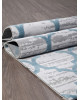 Ковер M012A - D.GREY SHRINK / L.BLUE HEATSET - Прямоугольник - коллекция Valentino