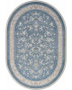 Ковер M101B - BLUE SHIRINK / BLUE SHIRINK - Овал - коллекция ZARINA