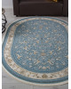 Ковер M101B - BLUE SHIRINK / BLUE SHIRINK - Овал - коллекция ZARINA