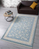 Ковер M101B - BLUE SHIRINK / BLUE SHIRINK - Прямоугольник - коллекция ZARINA