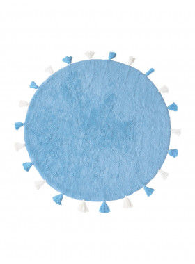 Хлопковый ковер Lillaland COLORFUL BLUE D140