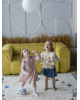 Хлопковый ковер Lillaland COLORFUL WHITE BLUE D140