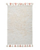 Хлопковый ковер Lillaland COLORFUL WHITE PINK 120*180
