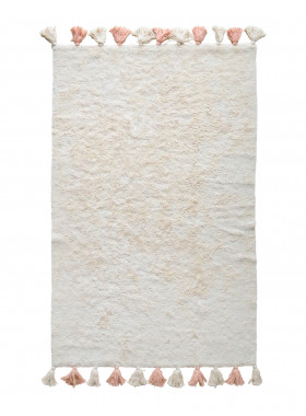 Хлопковый ковер Lillaland COLORFUL WHITE PINK 120*180