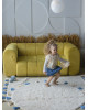 Хлопковый ковер Lillaland COLORFUL WHITE BLUE D140