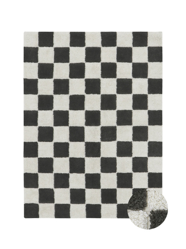Ковер Шахматы серый 90*130