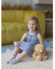 Хлопковый ковер Lillaland COLORFUL WHITE BLUE D140