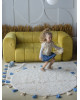 Хлопковый ковер Lillaland COLORFUL WHITE BLUE 120*180