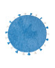 Хлопковый ковер Lillaland COLORFUL BLUE D140