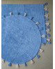 Хлопковый ковер Lillaland COLORFUL BLUE D140