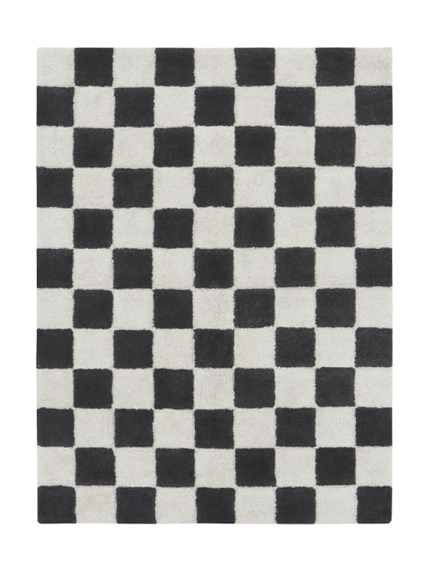Ковер Шахматы серый 140*200