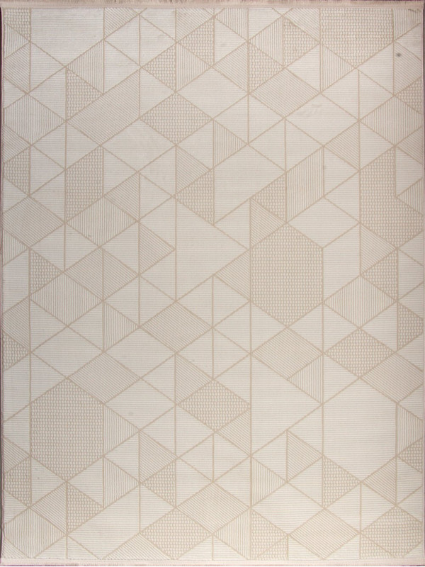 Ковер 00023A - BEIGE / WHITE - Прямоугольник - коллекция ADALIN