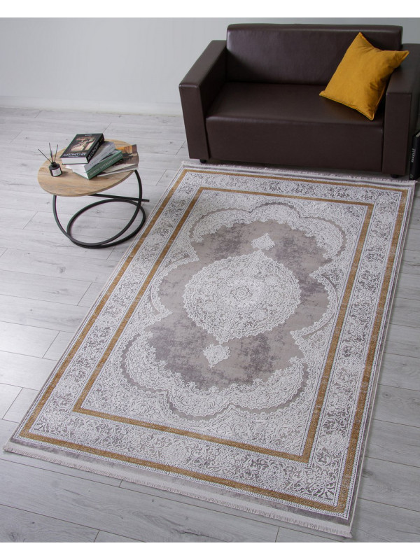 Ковер 26162A - GREY / WHITE - Прямоугольник - коллекция ANATOLIA