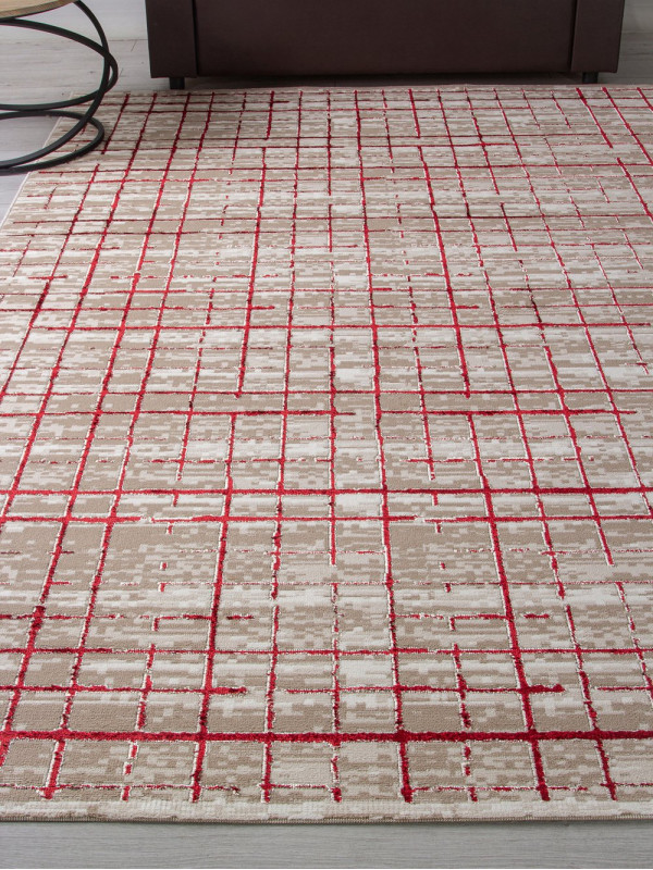 Ковер LT2392 - 710 RED - Прямоугольник - коллекция ANTEP